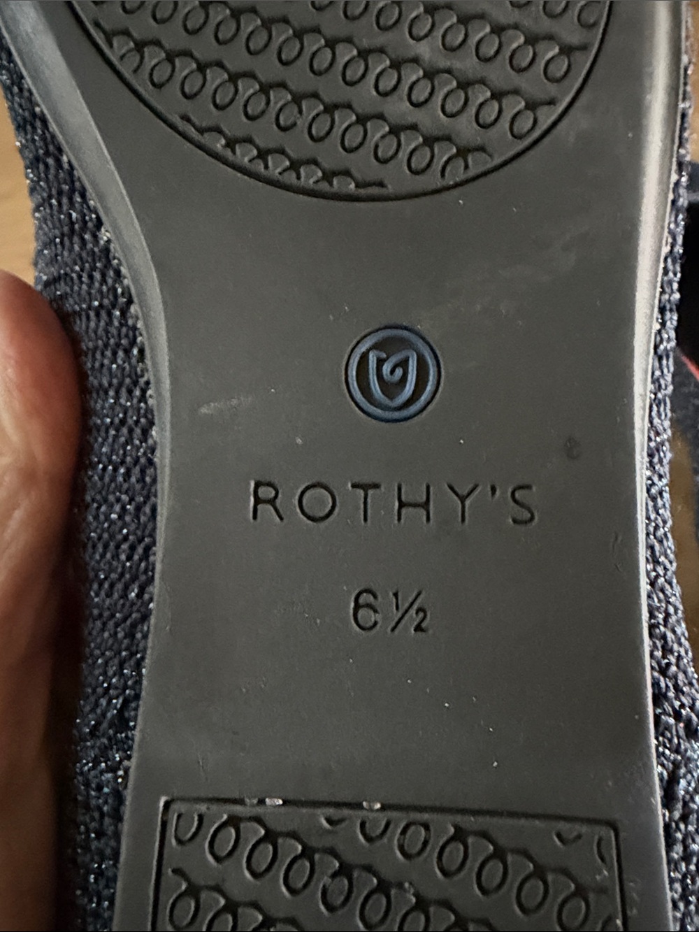 Rothy’s The Flat Retired Metallic Lattice Size 6.5 - Picture 5 of 8